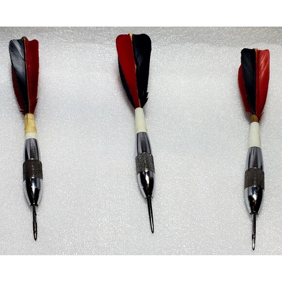 Vintage Unicorn Darrow Feather Chrome Darts 25g – Code 14 104 – Rare Collectible - Picture 12 of 16